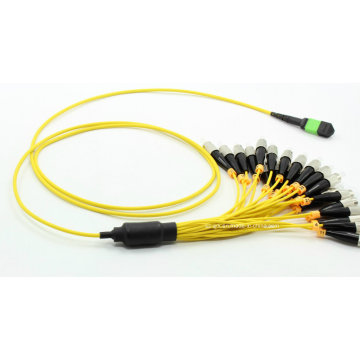 Fiber Optical Cable with MPO Singlemode Connector and LC/FC/St/Sc